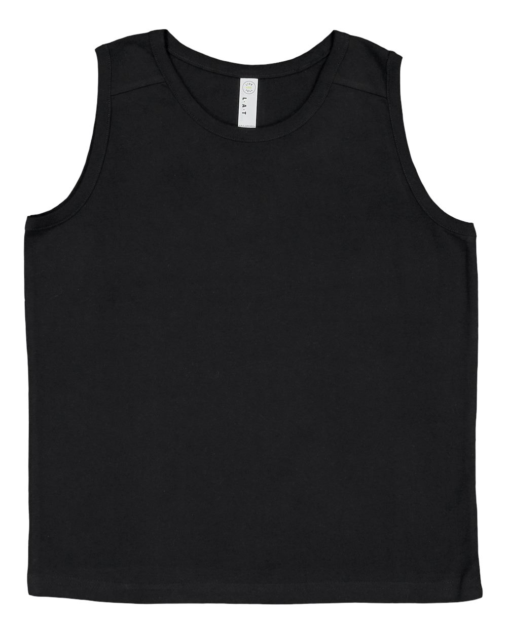LAT Youth Fine Jersey Tank. 6123 - Black