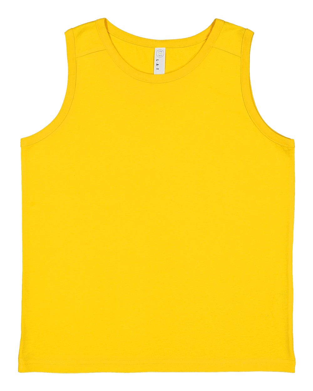 LAT Youth Fine Jersey Tank. 6123 - Yellow
