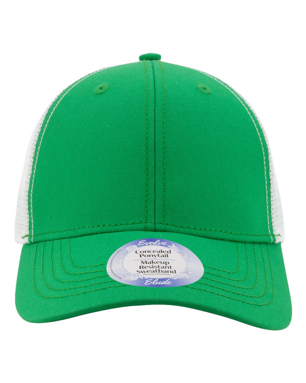 Infinity Her Women's Modern Trucker Cap. CHARLIE - Kelly Green/ White