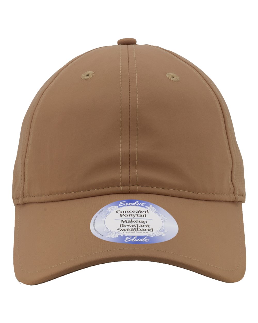 Infinity Her Women's Perforated Performance Cap. SOPHIE - Mocha Mousse/ Stripes