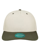 LEGACY Heritage Twill Cap. HTA - Stone/ Olive Green
