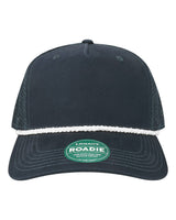 LEGACY Five-Panel Adjustable Cap. ROADIE - Navy/ White