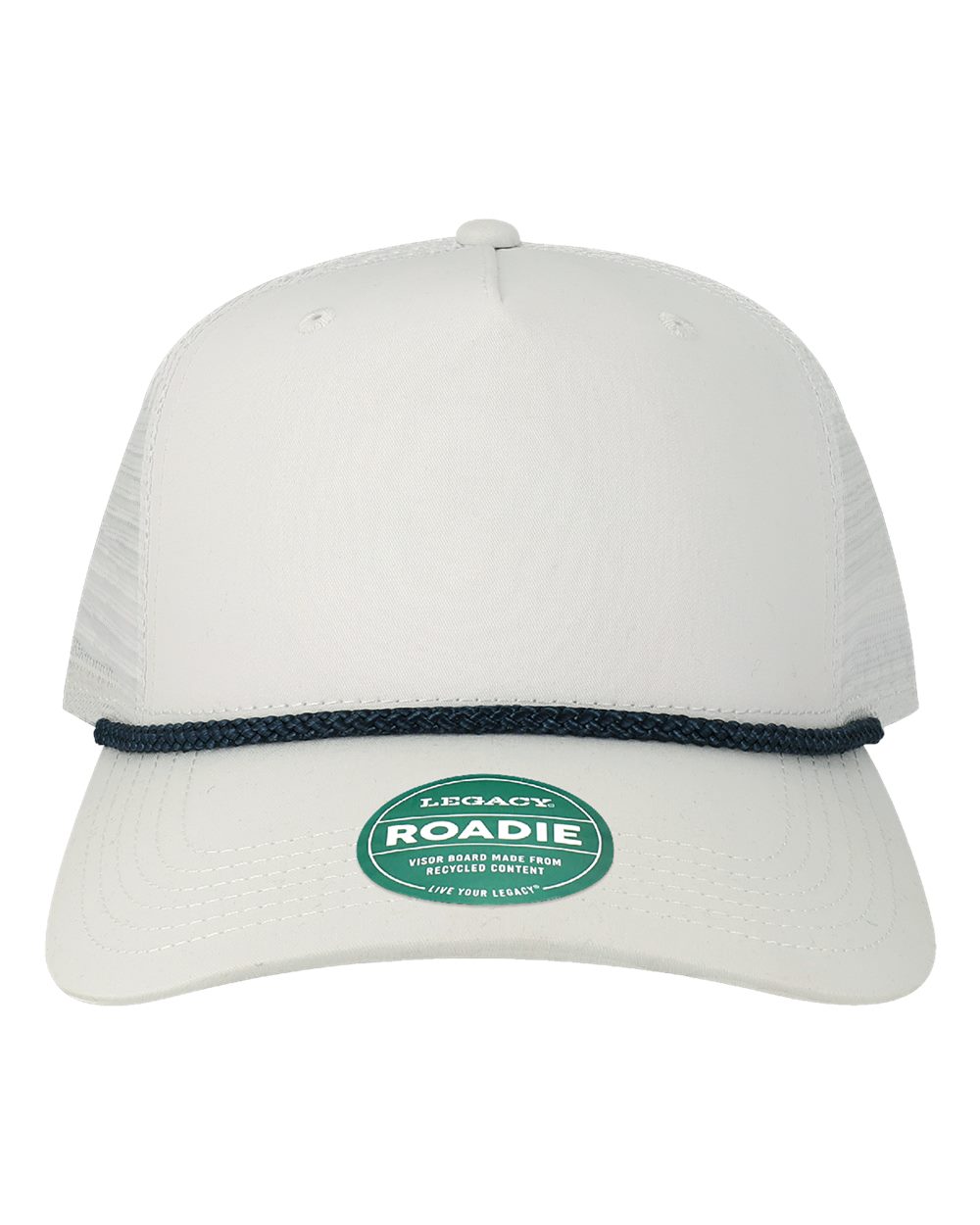 LEGACY Five-Panel Adjustable Cap. ROADIE - White/ Navy