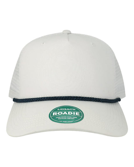 LEGACY Five-Panel Adjustable Cap. ROADIE - White/ Navy