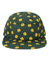 LOCALE Five-Panel Camper Hat. CAMPER - Yellow Daisies