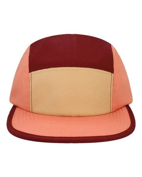 LOCALE Switchback Packable Camper Hat. SWTBK - Mauve/ Maroon