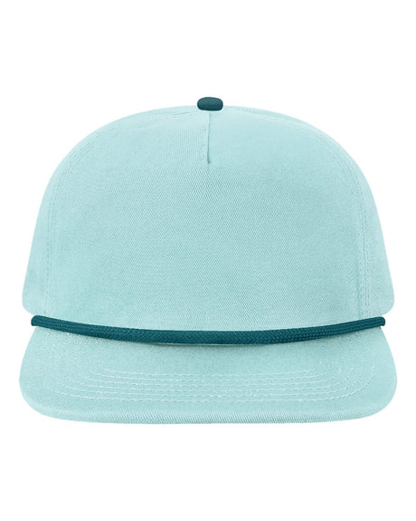 LOCALE Five-Panel Rope Cap. WILSON - Seaglass/ Marine