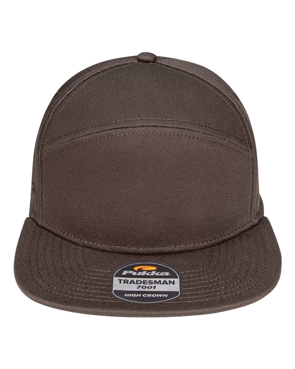 Pukka Tradesman Hybrid Six-Panel Cap. 7001P - Brown