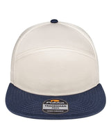 Pukka Tradesman Hybrid Six-Panel Cap. 7001P - Stone/ Navy