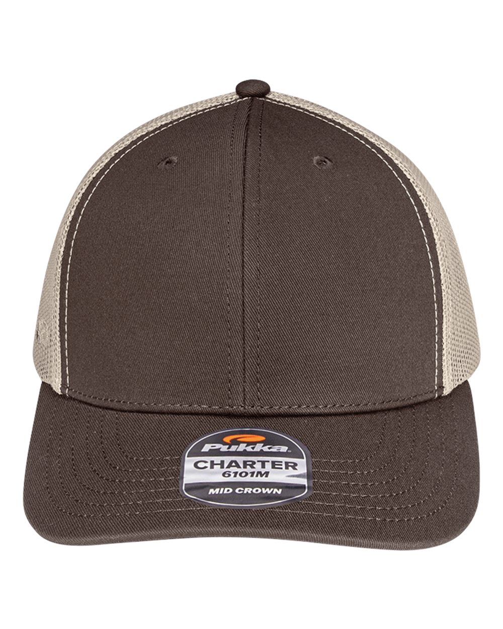 Pukka Charter Six-Panel Cap. 6101M - Brown/ Khaki