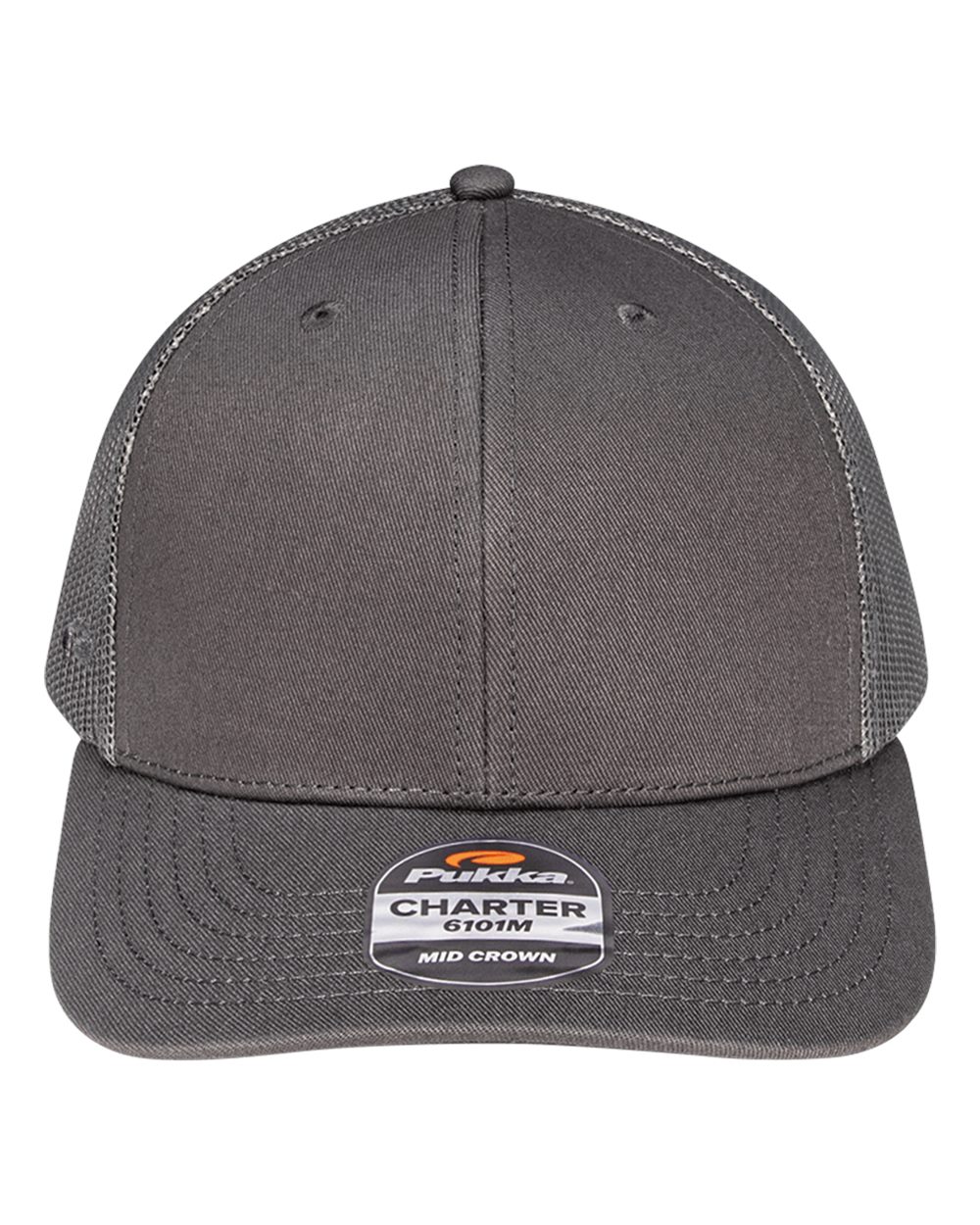 Pukka Charter Six-Panel Cap. 6101M - Charcoal