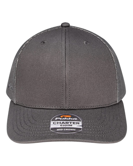 Pukka Charter Six-Panel Cap. 6101M - Charcoal
