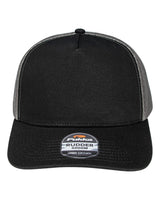 Pukka Rudder Five-Panel Cap. 5000M - Black/ Charcoal