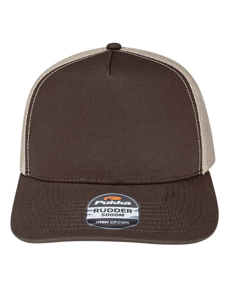 Pukka Rudder Five-Panel Cap. 5000M - Brown/ Khaki