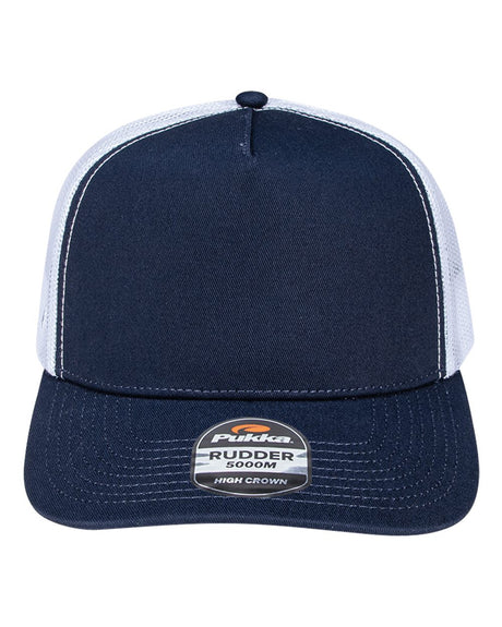 Pukka Rudder Five-Panel Cap. 5000M - Navy/ White