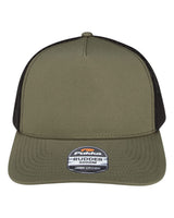 Pukka Rudder Five-Panel Cap. 5000M - Olive Green/ Black