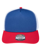 Pukka Rudder Five-Panel Cap. 5000M - Royal/ Red/ White