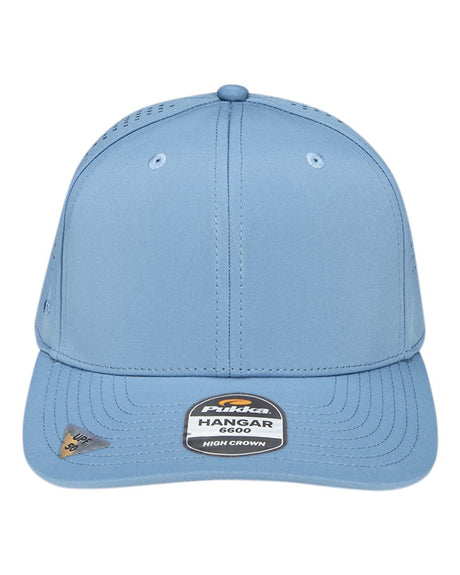 Pukka Hangar Perforated Six-Panel Cap. 6600 - Carolina Blue