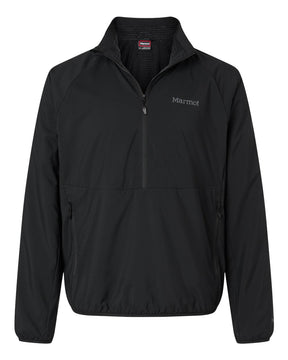 Marmot Men's Aerothermal Soft Shell Quarter-Zip Pullover. M16218 - Black