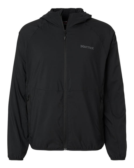 Marmot Men's Aerothermal Soft Shell Hooded Jacket. M16219 - Black