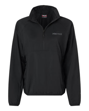 Marmot Women's Aerothermal Soft Shell Quarter-Zip Pullover. M16245 - Black