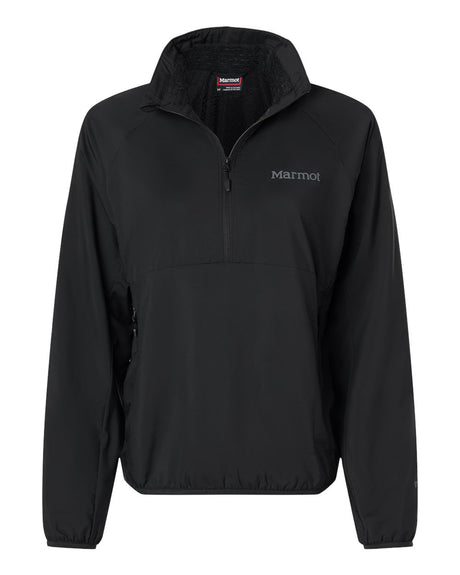 Marmot Women's Aerothermal Soft Shell Quarter-Zip Pullover. M16245 - Black