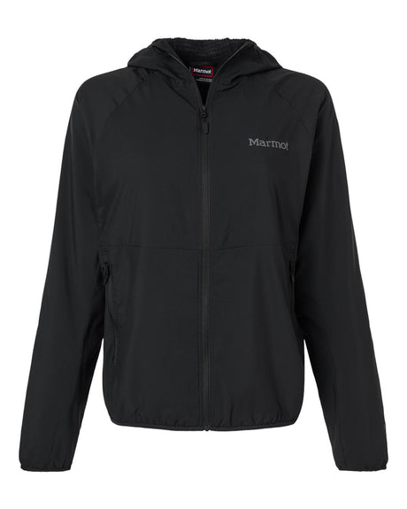 Marmot Women's Aerothermal Soft Shell Hooded Jacket. M16246 - Black