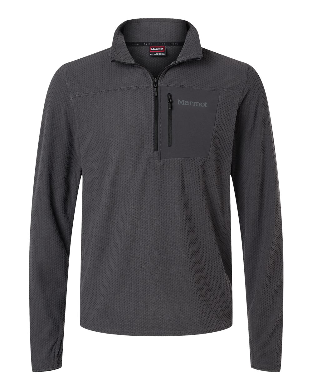 Marmot Men's Air Fleece Quarter-Zip Pullover. M16726 - Blackened