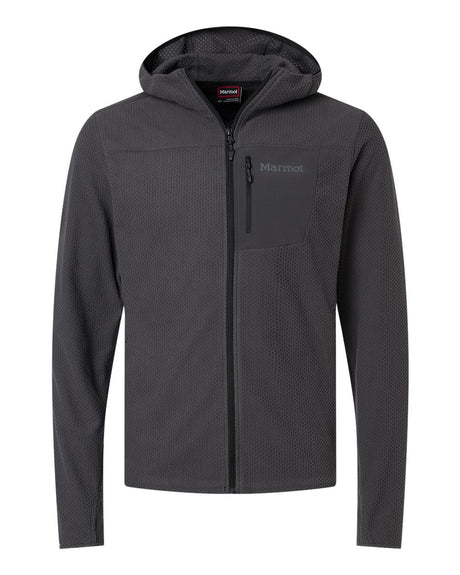 Marmot Men's Air Fleece Hooded Jacket. M16727 - Blackened