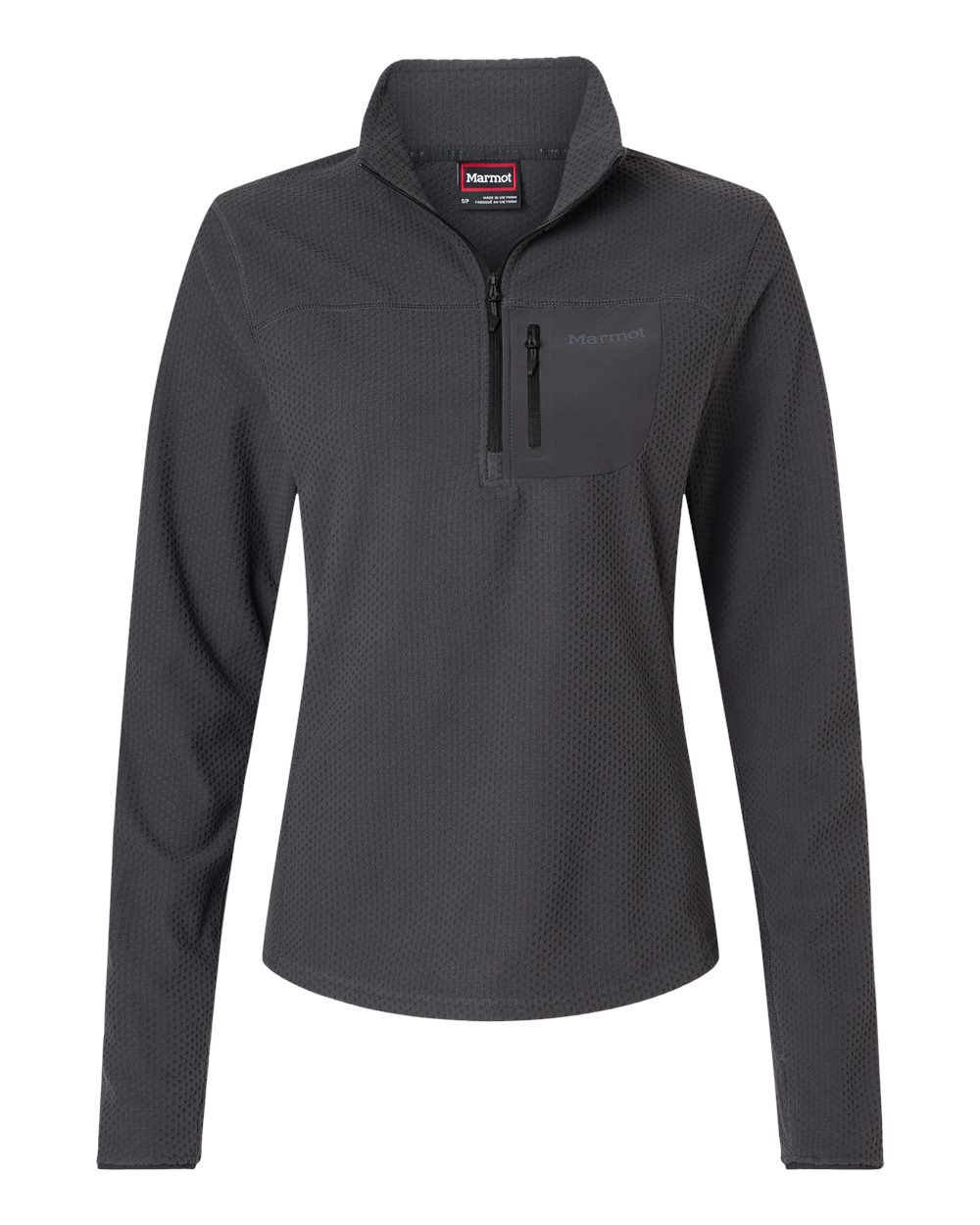Marmot Women's Air Fleece Quarter-Zip Pullover. M16745 - Blackened