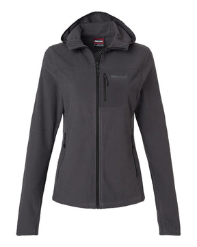 Marmot Women's Air Fleece Hooded Jacket. M16746 - Blackened