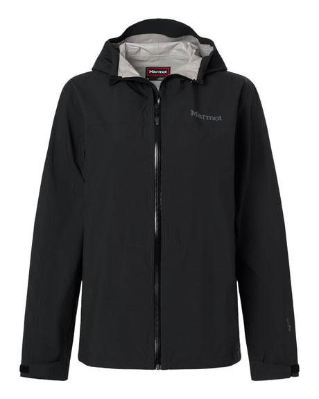 Marmot Women's PreCip Evo Flex Hooded Jacket. M16756 - Black