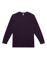 Lane Seven Unisex Heavyweight Long Sleeve Tee. LS15009 - Plum