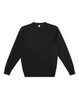 Lane Seven Unisex Heavyweight Crewneck Sweatshirt. LS19004 - Black