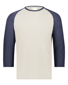 Augusta Sportswear Men's Gameday Vintage T-Shirt. 6879 - Birch/ Navy Heather