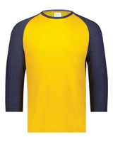 Augusta Sportswear Men's Gameday Vintage T-Shirt. 6879 - Gold Heather/ Navy Heather