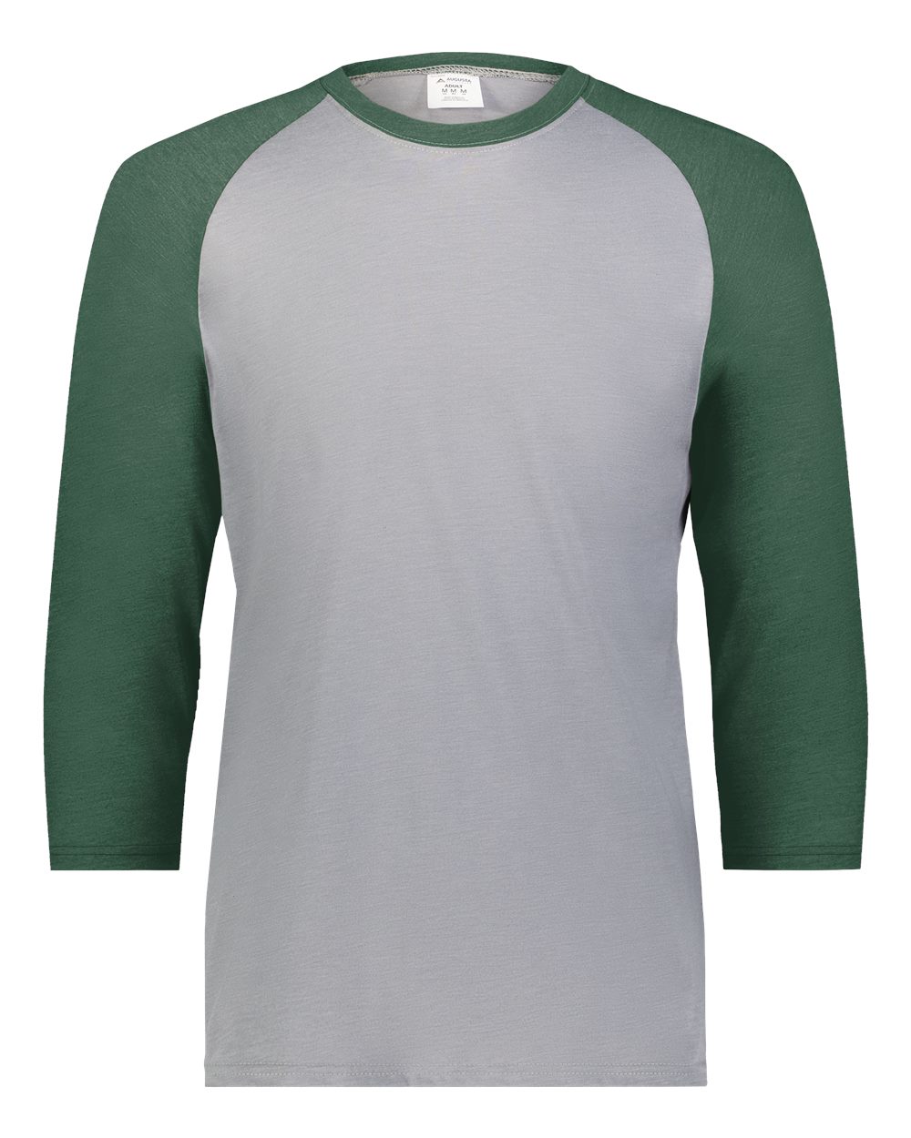 Augusta Sportswear Men's Gameday Vintage T-Shirt. 6879 - Grey Heather/ Dark Green Heather