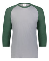 Augusta Sportswear Men's Gameday Vintage T-Shirt. 6879 - Grey Heather/ Dark Green Heather