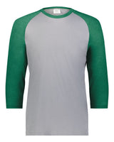 Augusta Sportswear Men's Gameday Vintage T-Shirt. 6879 - Grey Heather/ Kelly Heather
