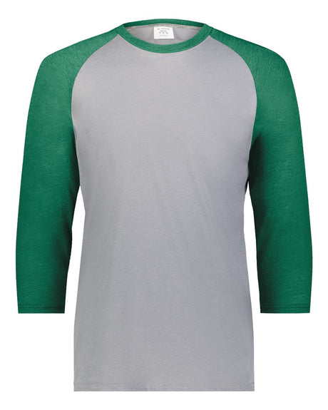 Augusta Sportswear Men's Gameday Vintage T-Shirt. 6879 - Grey Heather/ Kelly Heather