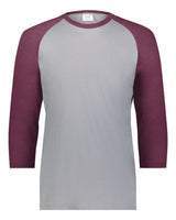 Augusta Sportswear Men's Gameday Vintage T-Shirt. 6879 - Grey Heather/ Maroon Heather