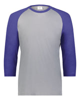 Augusta Sportswear Men's Gameday Vintage T-Shirt. 6879 - Grey Heather/ Purple Heather