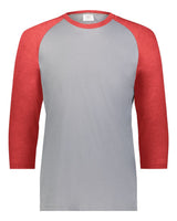 Augusta Sportswear Men's Gameday Vintage T-Shirt. 6879 - Grey Heather/ Scarlet Heather