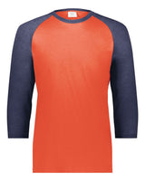 Augusta Sportswear Men's Gameday Vintage T-Shirt. 6879 - Orange Heather/ Navy Heather