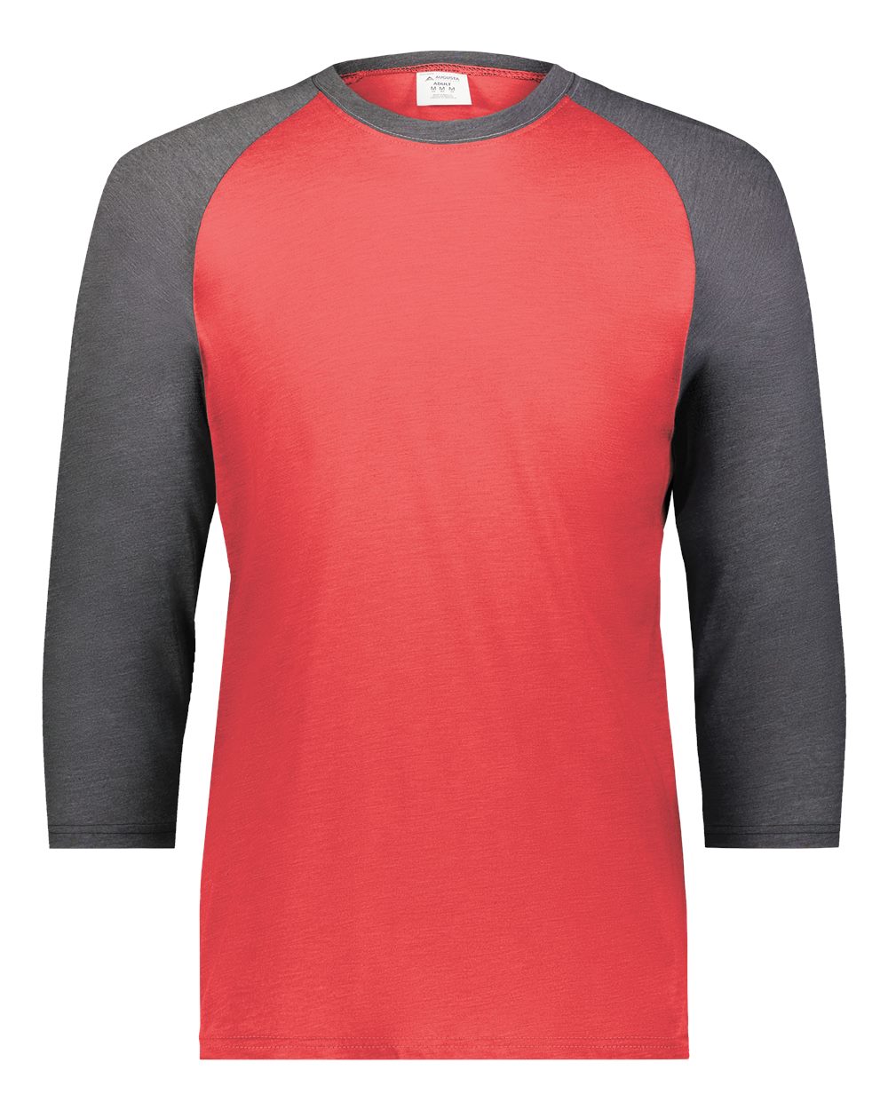 Augusta Sportswear Men's Gameday Vintage T-Shirt. 6879 - Scarlet Heather/ Carbon Heather
