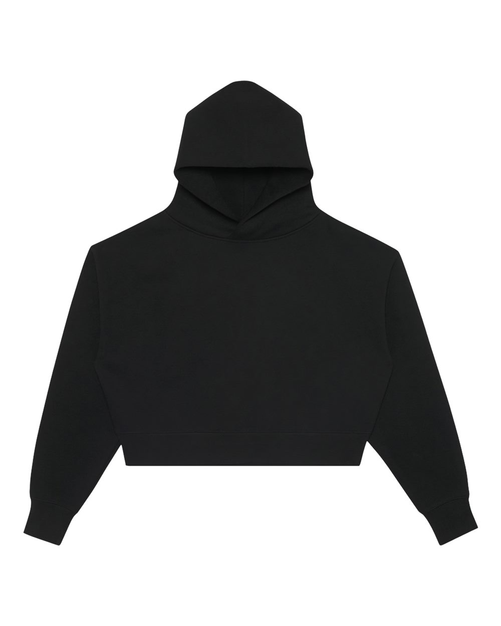 Lane Seven Women's Relaxed Cropped Hoodie Sweatshirt. LS88001 - Black