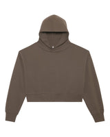 Lane Seven Women's Relaxed Cropped Hoodie Sweatshirt. LS88001 - Coffee