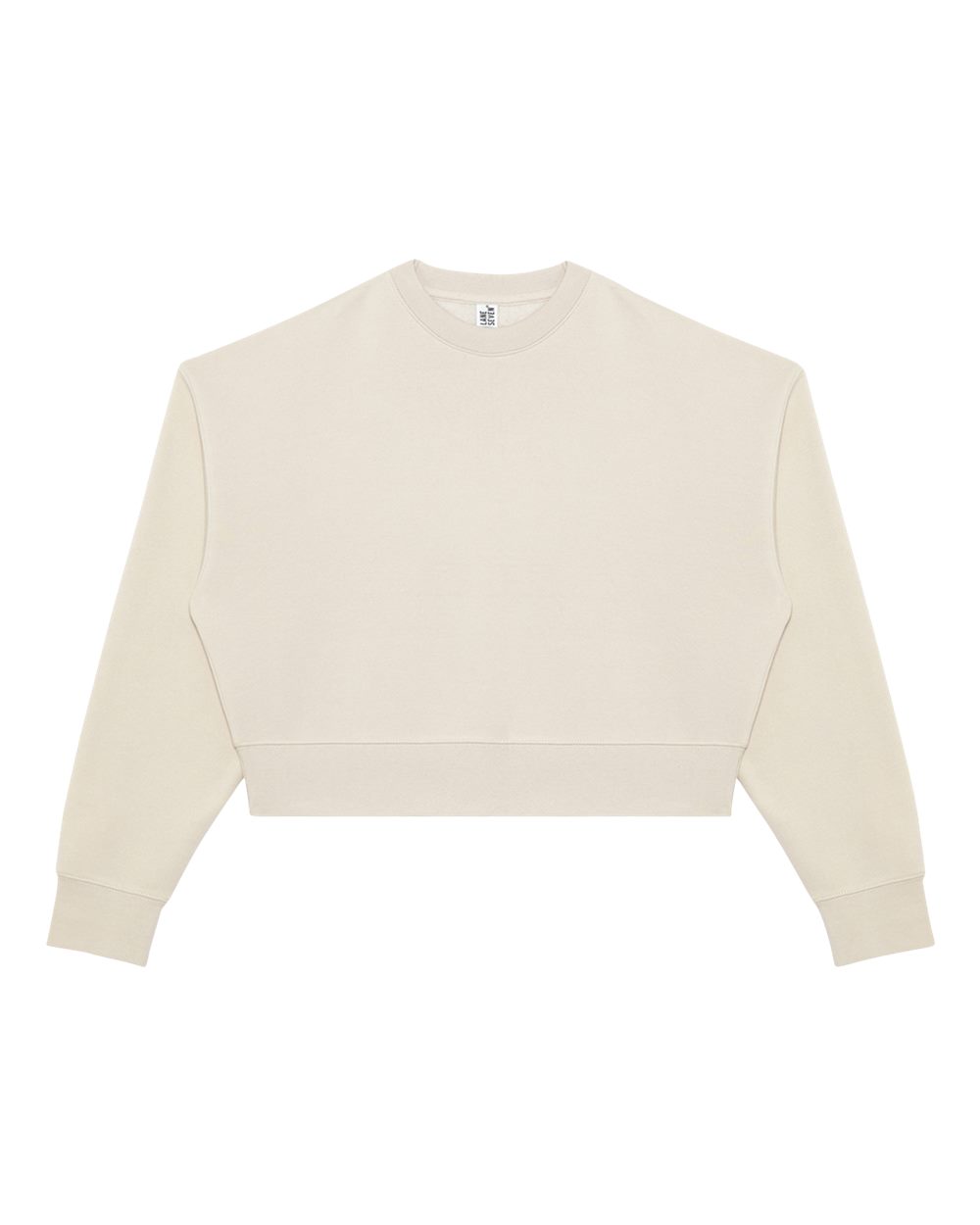 Lane Seven Women's Relaxed Cropped Crewneck Sweatshirt. LS88004 - Bone