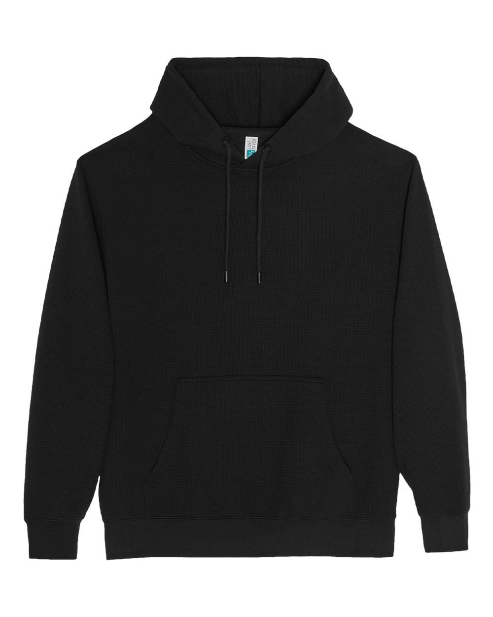 Lane Seven Unisex Thermal Hoodie Sweatshirt. LS34001 - Black