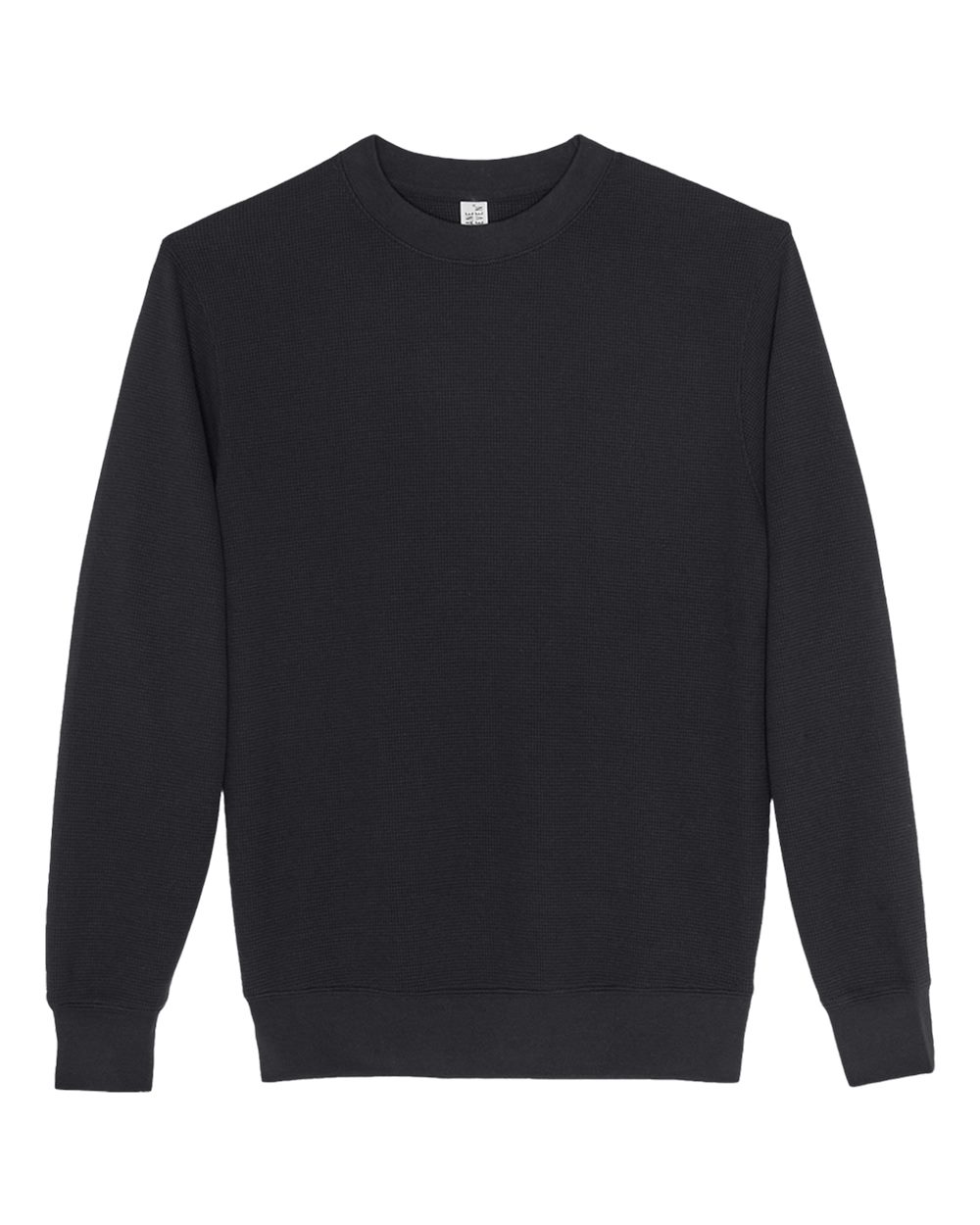 Lane Seven Unisex Thermal Crewneck Sweatshirt. LS34004 - Black